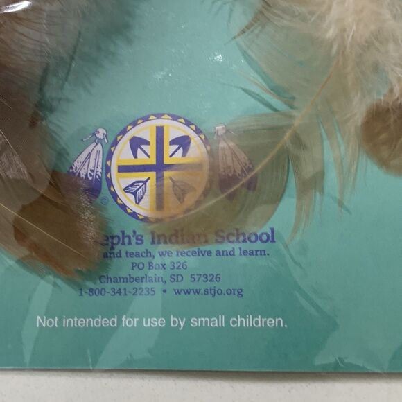 NEW Dreamcatcher Brown White Feathers Lakota Sioux Car Decor - Picture 4 of 4